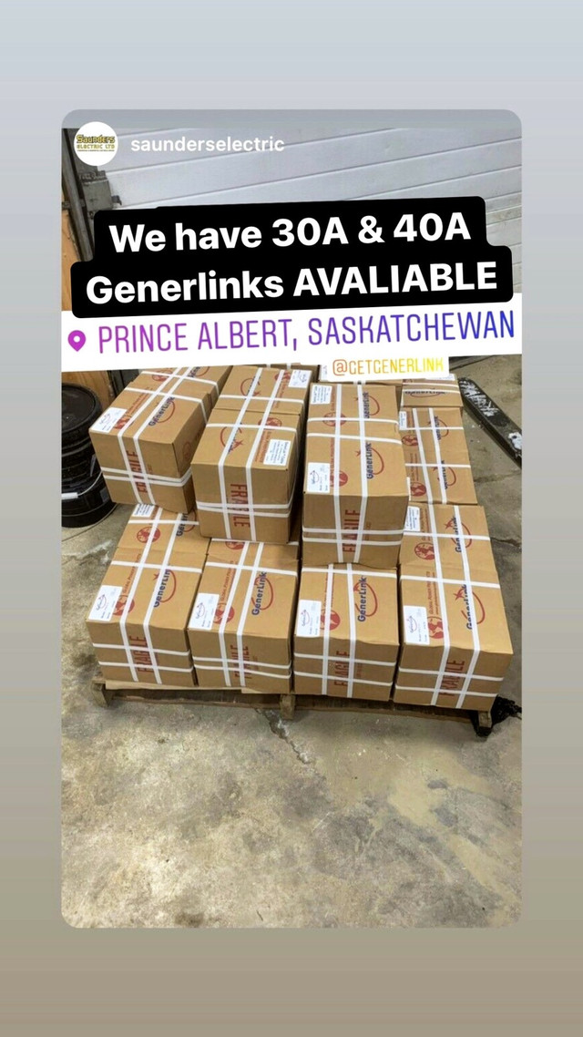 30A & 40A GenerLink Unit in Stock!    in Other in Prince Albert