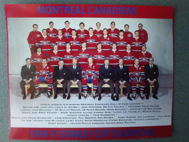 1970-71 Montreal Canadiens 10 x 8 Team Photo in Arts & Collectibles in Dartmouth