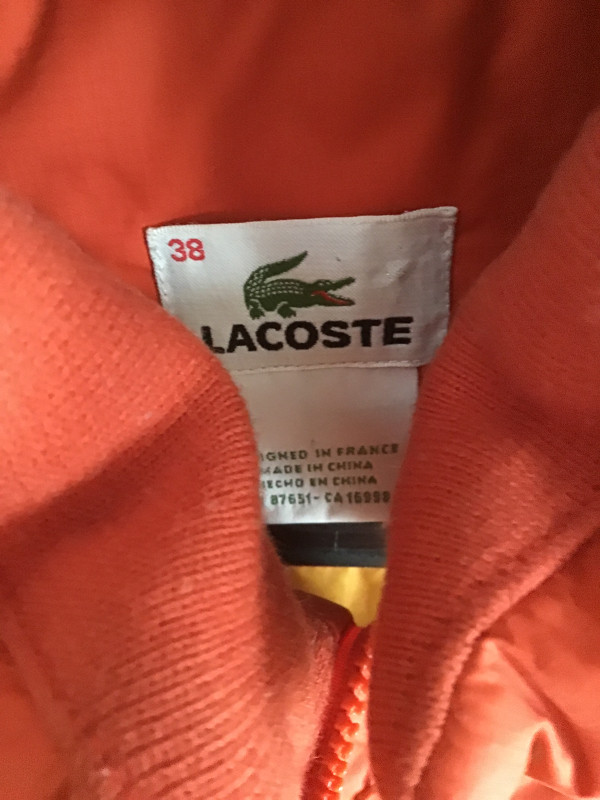 Lacoste orangish red ladies jacket for spring fall in Women's - Tops & Outerwear in Dartmouth - Image 2