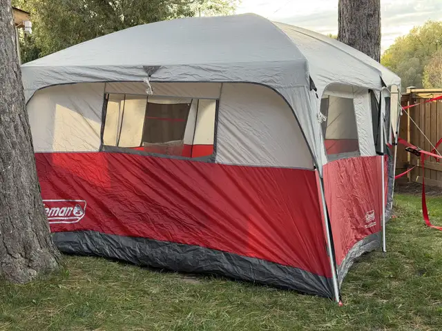 Coleman Red Willow 7P Cabin Tent 12x10ft in Fishing, Camping & Outdoors in Oshawa / Durham Region - Image 2