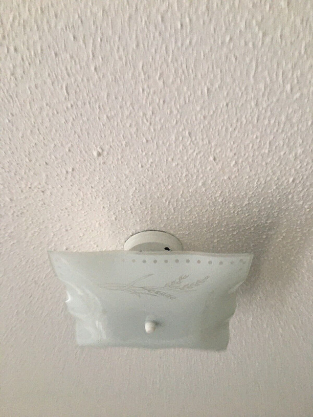 White Square Bedroom Semi Flush Ceiling Light in Indoor Lighting & Fans in Markham / York Region - Image 3