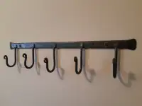 Hand-Forged 22" Coat Rack