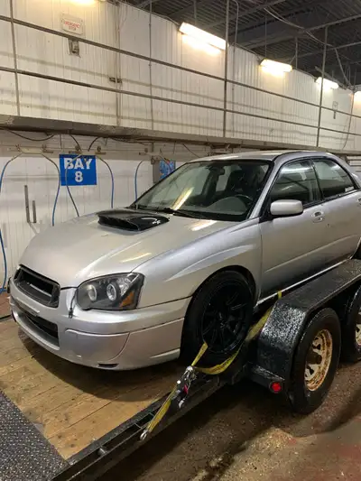 2004 WRX blob eye for parts. Engine is blown. Not Sask plateable. EJ205 turbo 5 speed manual 295,000...