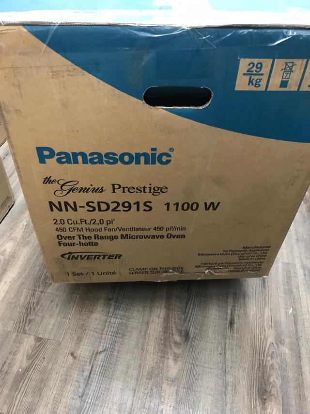 TODAY NNSD291S Panasonic 2.0Cu.FT Over-the-range Microwave in Microwaves & Cookers in Hamilton - Image 3
