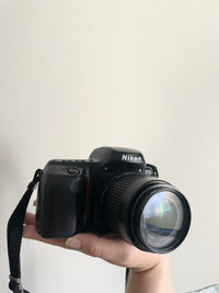 Nikon F50: 35mm single-lens reflex (SLR) with built-in TTL flash