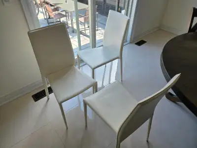 Modern dining chairs., View more
