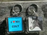 Horse keychains: I Love my Colt, I Love my Pony