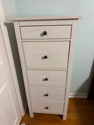 IKEA Hemnes White Solid Wood Dresser, View more