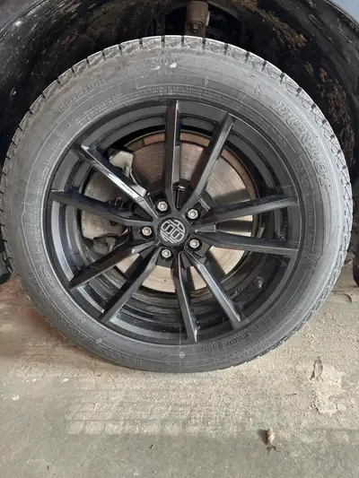 - 4x 235/55R18 - 4x RSSW Grid Gloss Black rims 18x8 (paid $1000 2023) Excellent condition with lots...