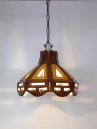 Lampe suspendue en céramique par Maurice Chalvignac - vintage