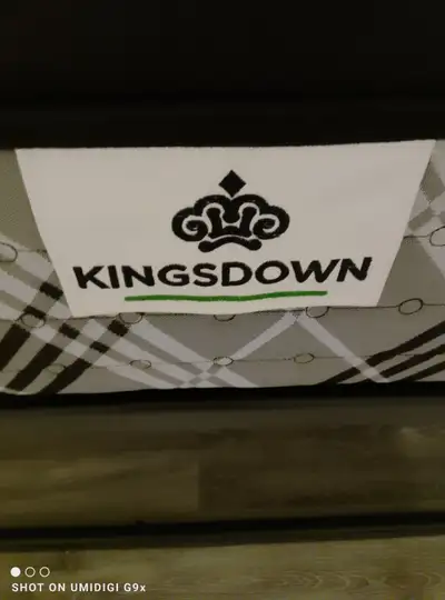 Double kingdown pillow top mattress excellent condition., View more