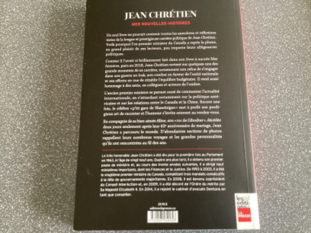 Mes nouvelles histoires de Jean Chrétien in Non-fiction in Ottawa - Image 3