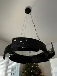 Luminaire noir en métal / Metal black ceiling light