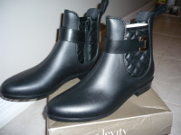 Brand new Women's zippered dress Rain boots