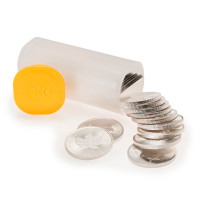 1 oz. Silver Coin Maple Tubes of 25, $5 Plus Spot