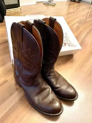 Brown Cowboy Boots. Alberta Boot Company. Made in Canada, View more