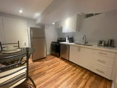 Spacious basement apartment
