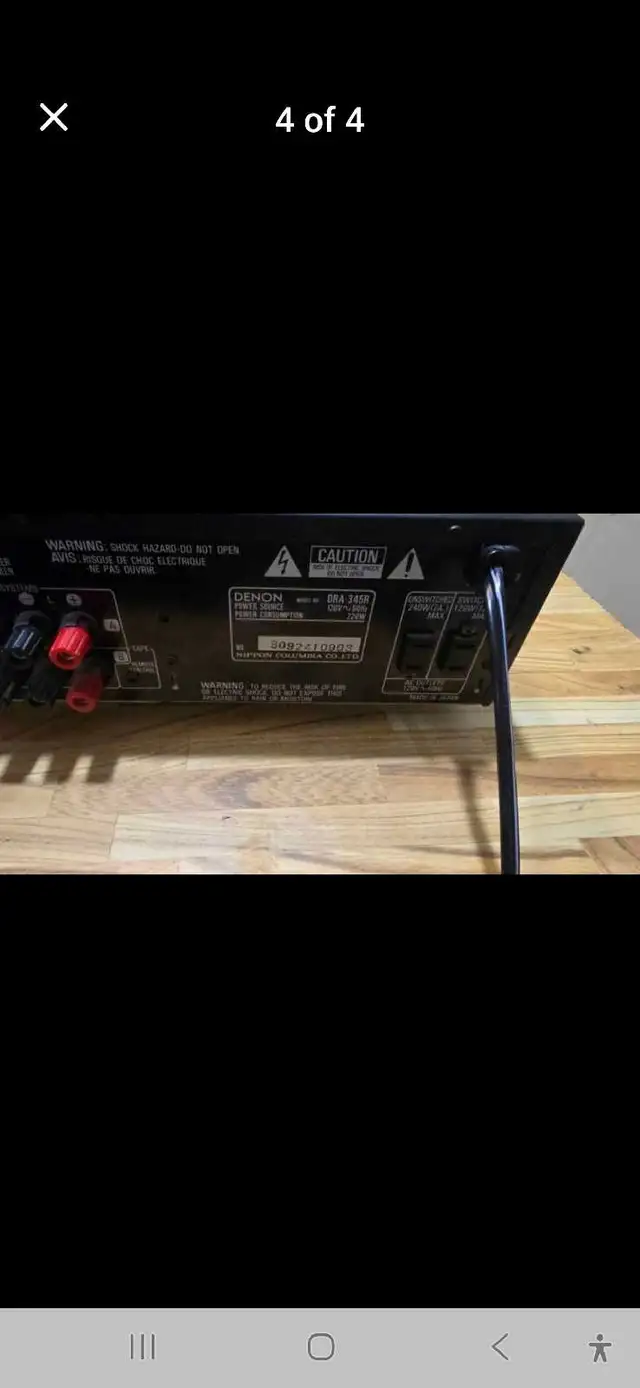 Denon DRA-345R Stereo Receiver  in General Electronics in Mississauga / Peel Region - Image 5