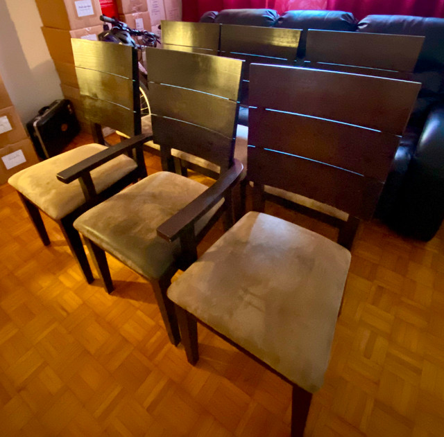 Chaises pour salle à manger (6) dans Mobilier de salle à manger et cuisine  à Longueuil/Rive Sud - Image 2