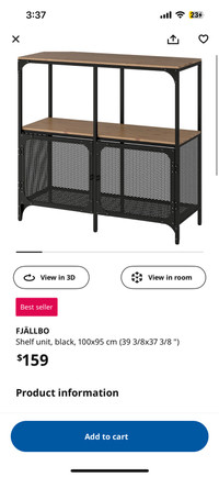 Fjallbo shelf unit/side board/bookcase