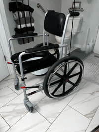18” stainless steel commode/shower chair