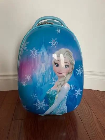 Heys Disney Frozen eggshell luggage. It has a few scuffs on it but still in great condition. $30. Sm...