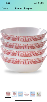 Corelle Everyday Expressions 4-Pc Soup/Cereal Bowls Set, Durable