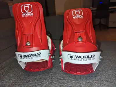 World Industries vintage snowboard bindings, View more