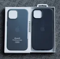 Brand New, Open Box Apple iPhone 15 Black FineWoven Case