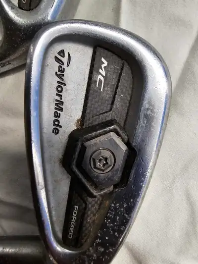 RH Taylormade Mc forged irons with a Ping i20 driver, View more