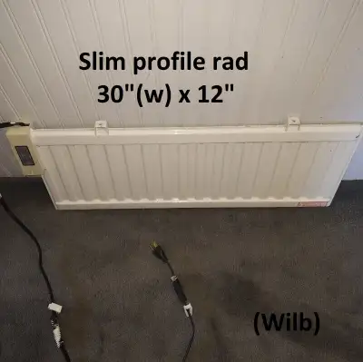 Heater - Wall Mount Rad, Slim Profile, Built-In Thermostat, 350W, View more