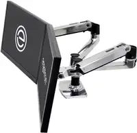Ergotron – LX Dual Monitor Arm, VESA Desk Mount – for 2 Monitors