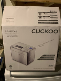 cuckoo aab101s bread makerNEW never used 