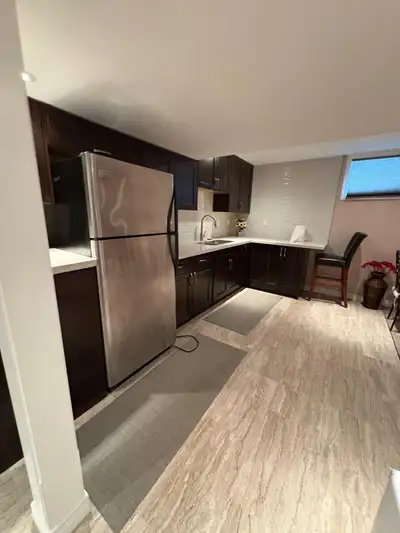 Brand new large 1-bedroom basement apartment available at Waterloo Westpark Crescent, located steps...