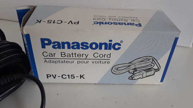 Panasonic Car Battery Cord (PV-C15-K) in Cameras & Camcorders in Gatineau - Image 2