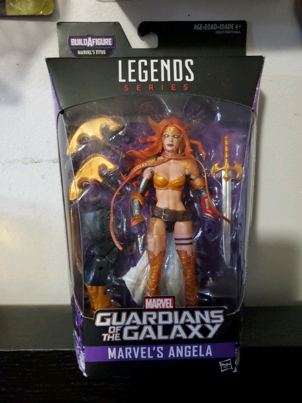 Marvel Legends series build a figure Angela in Toys & Games in Hamilton
