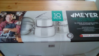 Meyer Chef Michael Smith 10pce Stainless Steel Cookware- New