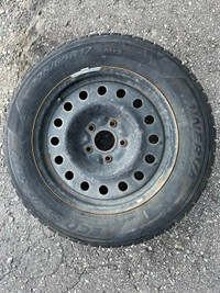4 Winter Tire 225/65R17 with rims 5×120 or 5×4.72 bolt pattern,