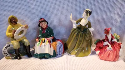Authentic Royal Doulton figurines made in England, not the knock offs that are now being produced in...