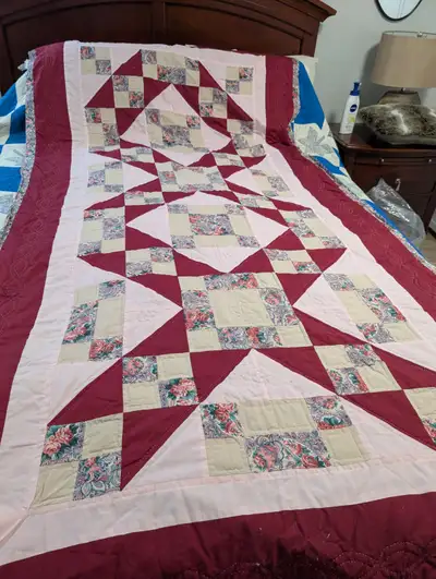 Hand made quilt from the 80s clean and perfect shape, View more