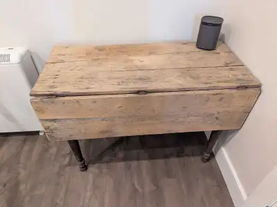 Wooden drop leaf table, View more