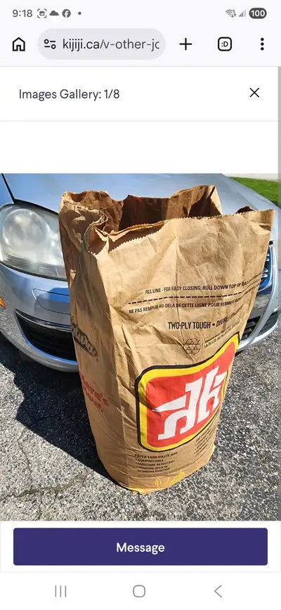 Paper Bags Yard Disposal  Waste  Bags Grass Or Branches Disposal, View more
