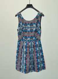 Sugarlips (MED) Jacquard Aztec-Inspired Skater Dress