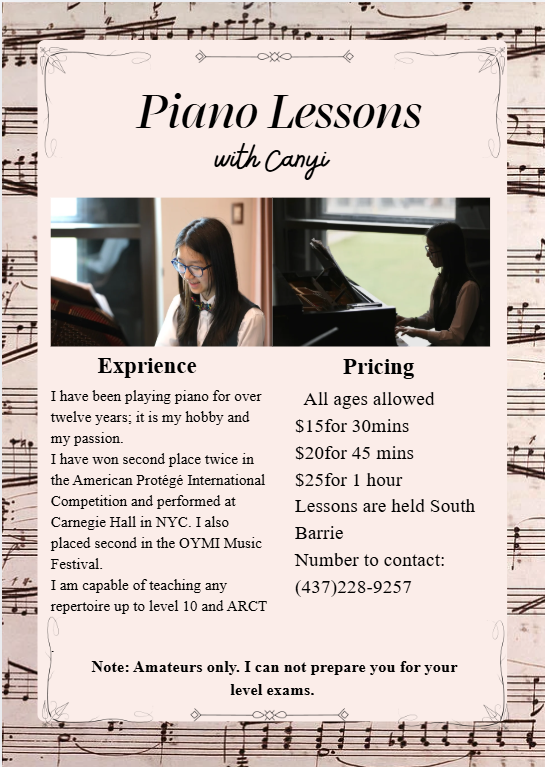 Piano Lessons