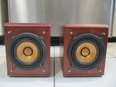 Classic JVC Model SP-EXD11 Wood Cone Ported Speakers Rare 2006, View more