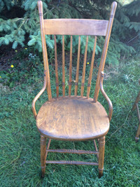 Antique Solid Wood Chair Carved