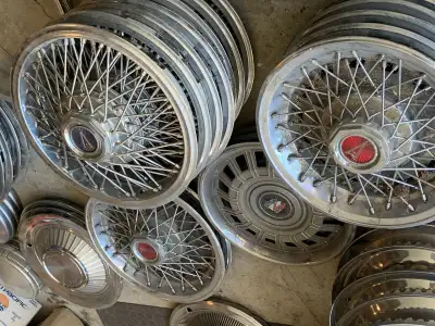 I have a few hubcaps that will fit the Cadillac eldorado from 1970's . These are the non wire wheel(...