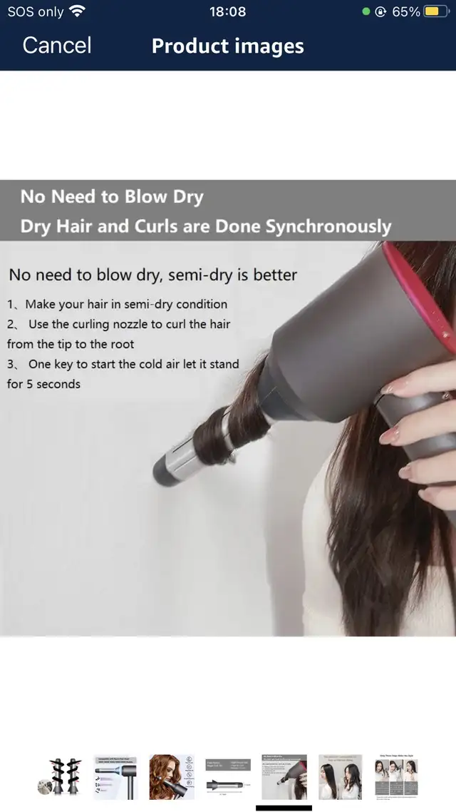 NEW Hair Curler for Hair Dryer Hair Curler Compatible with H in General Electronics in Markham / York Region - Image 7