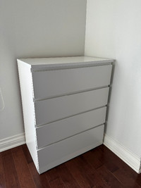 New white  chest of four drawers