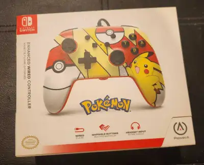 PowerA Pikachu Wired Controller – Nintendo Switch (Sealed), View more